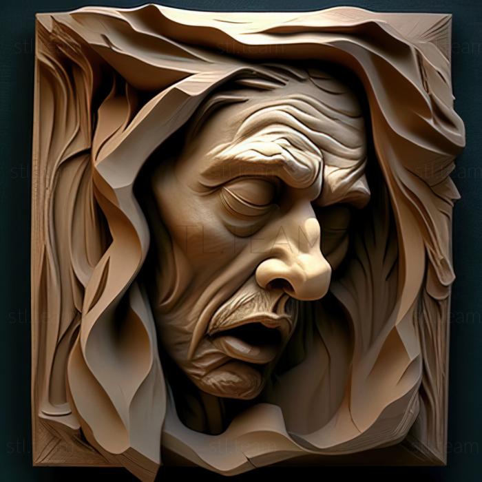 3D модель Фрэнк Фрейзер, американский художник (STL)
